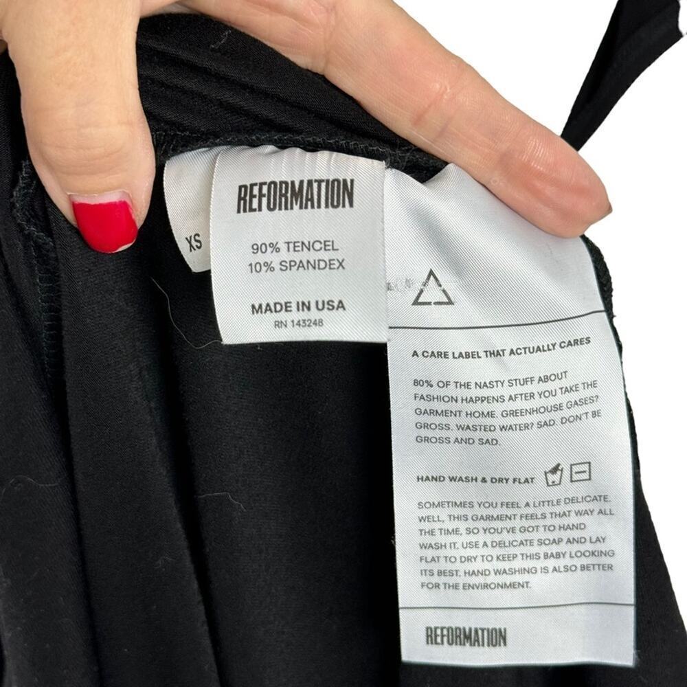 Reformation Black Convertible Wrap Multiway Halter Strap Plunge Maxi Dress XS - Picture 11 of 16